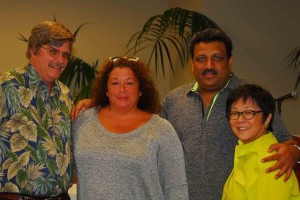 L-R Barry O'Connell, Jackie Lau, Vikram Garg, and Gail Chew