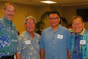 L-R Ryan Day, Brooks Takenaka, Donald Maruyama, and Conrad Nonaka
