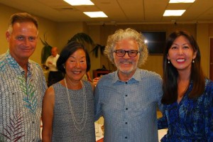 L-R Tom Mullen, Joan Namkoong, George Mavrothalassitis, Jeanine Ogawa